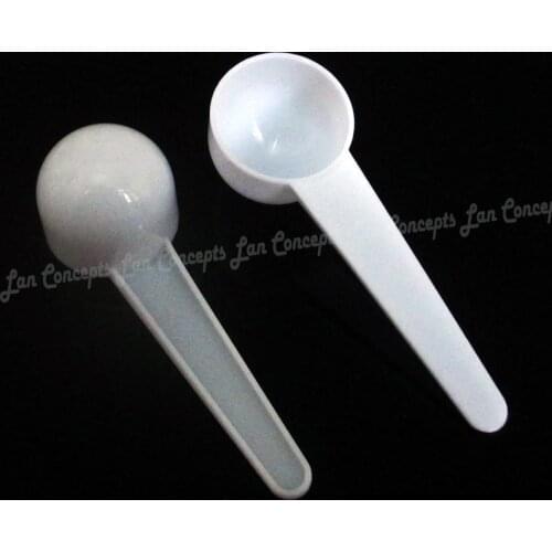 10g / 20ML Food Grade PP Spoon 10 gram Plastic Measuring Scoop for medical milk powder Liquid - white 1000pcs/lot wholesale