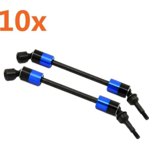 10pcs 5451X Hard Steel Splined CVD Swing Driveshaft Axles For RC Car Model Traxxas 1/10 E-Revo Summit Revo 3.3 E-MAXX T-MAXX