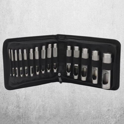 15Pcs 3-25mm Quality Punching Leather Hole Punch Round Steel Leather Craft Hollow Hole Punch Gadget Plastic Hole Hardware Tool