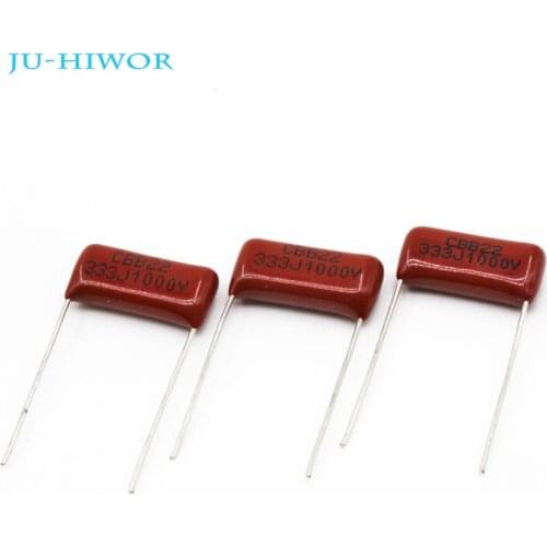 20pcs CBB Capacitor 33nF 0.033uf 333J 1000V P15MM Tolerance 5