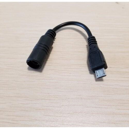 5.5/2.1mm socket 5.5mm x 2.1mm DC Female to Micro B USB Male Power Charging Cable