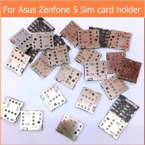 5pcs 100% Original Sim card reader slot module For Asus zenfone 5 a500cg a500kl t00j A501CG Sim tray slot replacement