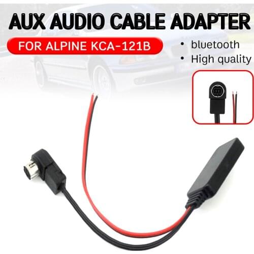Bluetooth Aux Receiver for ALPINE KCA-121B Cable Adapter for ALPINE 9887/105/117/9855/305S 13 Pin Audio Head Unit
