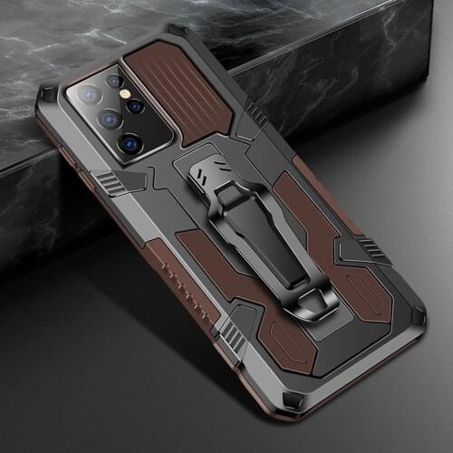 For Etui Samsung S21 Ultra 5G Belt Clip Case Soft Bumper Hard Back Panel for Samsung Galaxy S21 Plus S 21 FE Phone Cover Coque