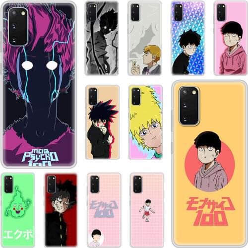 Phone Case For Samsung Galaxy A71 A51 S10 S10e S20 FE Ultra S9 S8 Plus S7 Edge Clear Soft Matte Cover Mob Psycho 100
