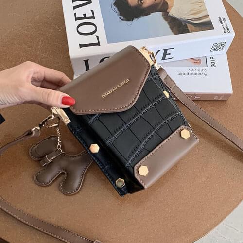 Designer Handbags High Quality PU Leather Stone Pattern Crossboby Bags for Women 2021 Female Shoulder Bag Travel Cross Boby Bag