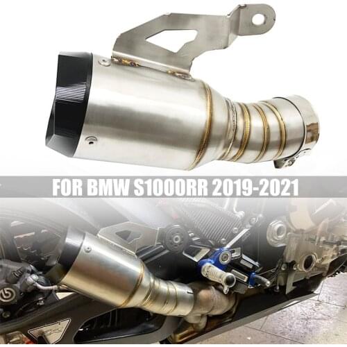 For BMW S1000RR S1000 RR S 1000RR 2019 2020 2021 Motorcycle Stainless Steel Modified Exhaust Pipe Muffler