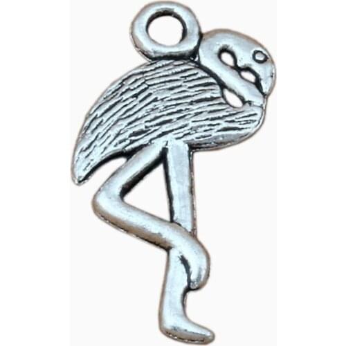 Flamingo Crane Charms Pendants 150Pcs 12x23.5mm Zinc Alloy Fashion Jewelry DIY Fit Bracelets Necklace Earrings A-272