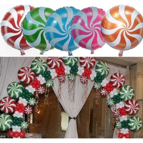 20 pcs/lot Pinwheel Foil Balloons Birthday Party Supplies Wedding Balloon Decoration Baby Shower Candy Amazing Goods Wholesale