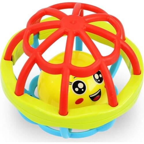 Newborn Toy Baby Toys Puzzle Hand Ball Hole Ball Rattle Soft Ball Enhancing vocabulary and language skills