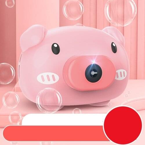 Camera Bubble Machine Portable Bubble Hurricane Machine Automatic Kid Toy with LED Light Music