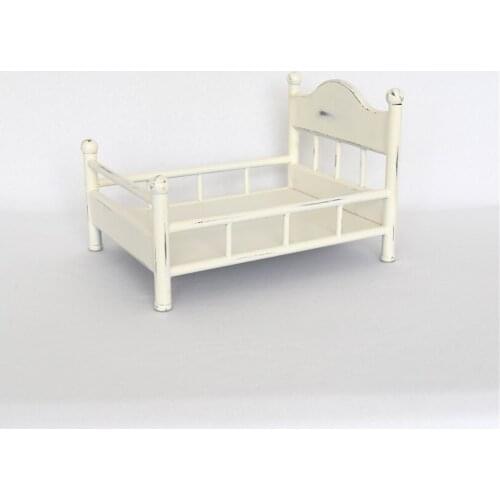 Sturdy Newborn Photography Bed Classical Baby Ivory Bed Iron Baby Cradle Baby Christmas Gift