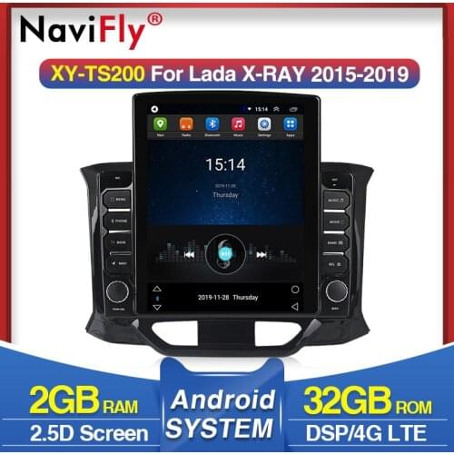 Navifly 9.7" Tesla style for LADA X ray Xray 2015 - 2019 Android video Car radio multimedia player navigation gps No 2 din DVD