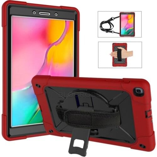 Non toxic Stand Cover for Samsung Galaxy Tab A 8.0 2019 SM-T290 SM-T295 T290 T295 T297 Kids Safe Shockproof Tablet Silicone Case