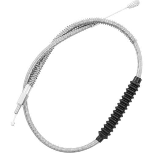 Motorcycle 39.4" 100cm Braided Clutch Cable For Harley Electra Street Road Glide King FLHR Ultra Classic FLHTCU FLHTC