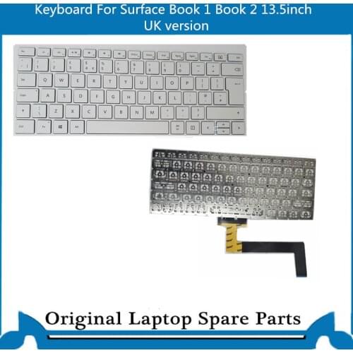 Original Keyboard for Microsoft Surface Book 1 Book 2 13.5 Inch UK KB 1703 1705 1704