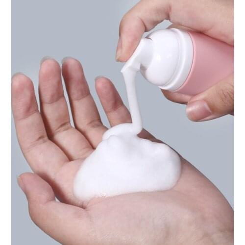 50ML Plastic Foaming Bottle Facial Cleanser Foam Bottle Soap Mousses Dispenser Shampoo Lotion Refillable Bottles Home Supplies