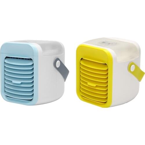 Portable Air Conditioner,USB Rechargeable Evaporative Air Conditioner Evaporative Cooler with 3 Speeds 7 Colors
