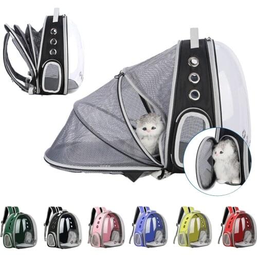 Portable Pet Cat Backpack Foldable Pet Dogs Cats Shoulder Travel Backpack Outdoor Pet Dog Carrier Bag Pet Dog Carrying Bags