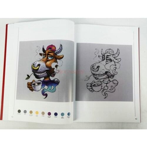 Tattoo Book Manuscript Tattoo Book Album New School New Traditional Cartoon Comic Style Pop Small Picture Sale