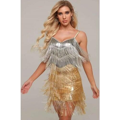 Babatique 2021 New Arrival Luxury Handmade Beading Tassel Party Dress Mini Sexy Bodycon Fashion Nightclub Vestidos Robe Femme