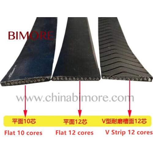 BIMORE Gen2 belt | traction machine steel belt | Elevator Gen2 belt AAA717W1 (30*3mm*12 cores)
