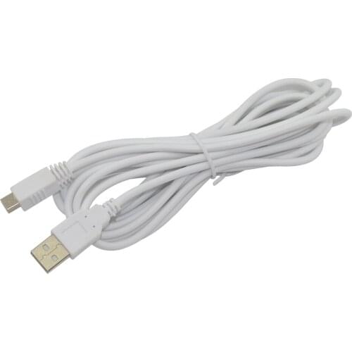 3M 100% New High Quality White USB Charger Data Power Charging Cable for Nintendo for Wii for U GamePad Controller