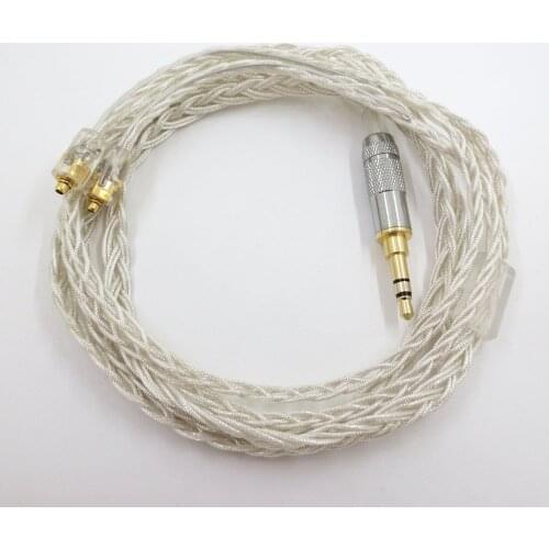 8-core silver foil upgrade line SE215 SE535 SE846 UE900 N3AP MMCX headphone cable