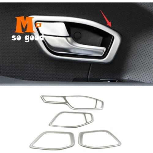ABS Matte For Land Rover Range Rover Evoque 2012+ Car inner door protector handle Bowl frame cover trim car styling accessories