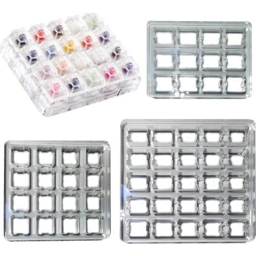 69HA Switch Tester Base Transparent Acrylic Plate for cherry MX Switch Storage Display Board Tester Base