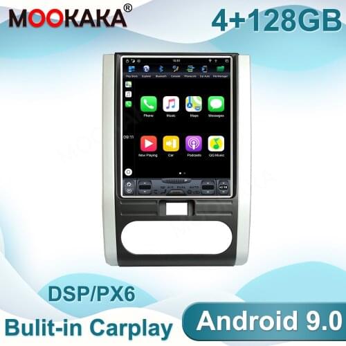 Carplay Android 9 For Nissan X-Trail 2007-2014 Tesla Screen Car GPS Navigation Headunit Multimedia Player Radio Tape Recorder