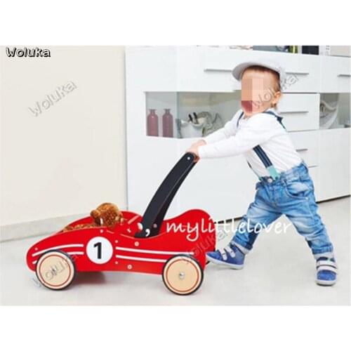 Wooden infant toddler car car modeling toy car childrens trolley childrens room decoration CD50 Q03