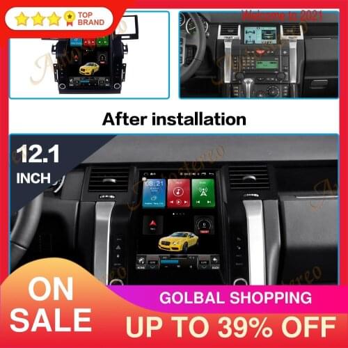 For Land Rover Range Rover Sport 2005-2009 12.1 Android 10 Tesla Style Screen Car GPS Navigation Radio Multimedia Player Stereo
