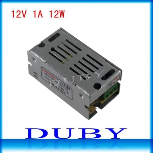 2pcs/lot 12V 1A 12W Switching power supply Driver For LED Light Strip Display AC100-240V Factory Supplier Free Shipping