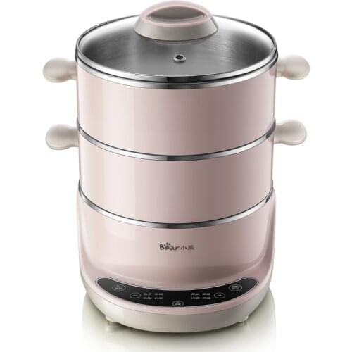 Stainless Steel Double-layer Electric Steamer Multifunction Electric Cooker Egg Boiler Food Warmer Food Steamer Pot Steam Cooker