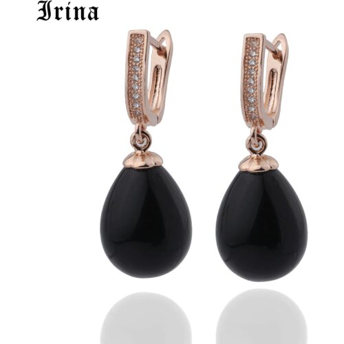 Irina New Pearl Red White Drop Earring for Women Fancy Colorful Simulated-pearl Long Earring Trendy Jewelry Gift