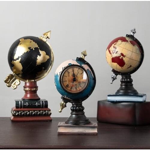 Globe Retro Decoration Bookshelf Wine Cabinet Decoration Bookcase European Style Living Room Furnishing Office Small Ideas