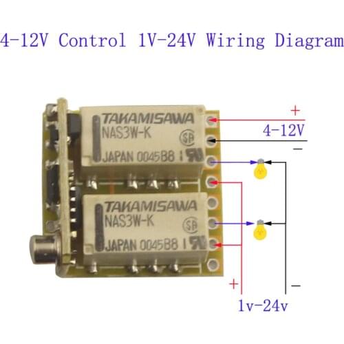 433/315MHz Mini Micro 5V 9V 12V RF 2CH Wireless Control Switch Module 4V-12V NO COM NC Relay Receiver Module for Enginner Test