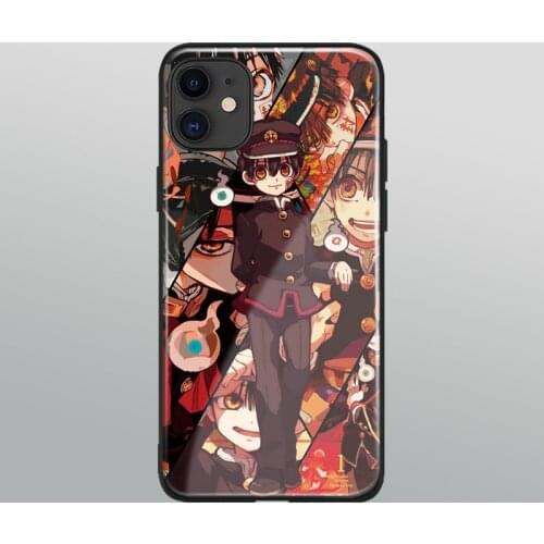 Hanako Hanakokun animeTempered Glass Soft Silicone For iPhone SE 6s 7 8 Plus X XR XS 11 Pro Max Phone Case Cover Shell
