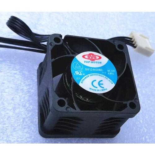 New For Top motor DF124028BU -C High Speed fan 4028 4cm Fan dual Ball 4-Wire pwm 13000RPM 12V 0.85a