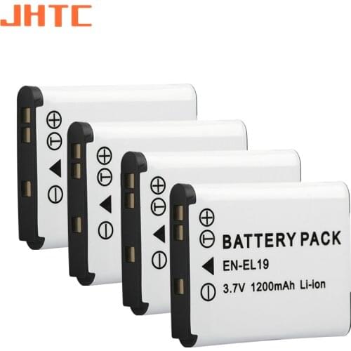 EN EL19 EN-EL19 ENEL19 Camera Battery for Nikon Coolpix S100 S2500 S2600 S3100 S3200 S3300 S4100 S4200 S4300 S6600 S6900 1200mah