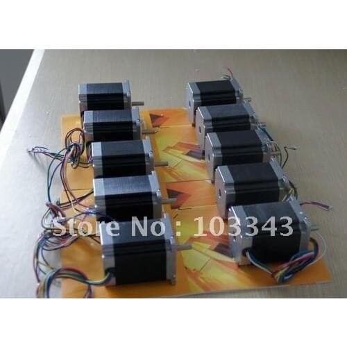 10pcs Nema23 stepper motor 290oz.in 1.0A 23hs8610 for CNC Router Laser Engraving dc motor