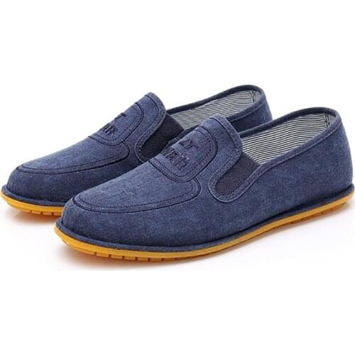 USHINE 38-45 Canvas breathable men cloth shoes men casual shoes casual walking shoes big size