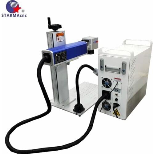 Air cooling 110mm working area 30w metal aluminum fiber laser marker from starma cnc