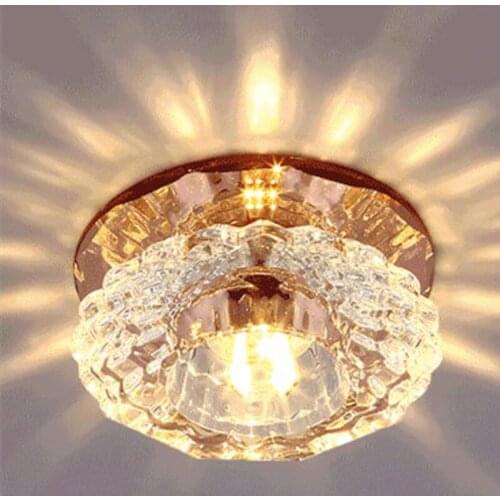 3W/5W High quality Creative Crystal Ceiling Lamp LED Corridor Light Hallway Lamps For Bedroom Living Room Aisle Lights Fixture