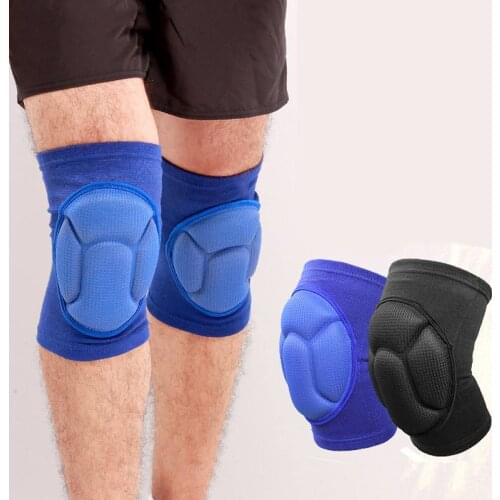 Protective Knee Pads Thick Sponge Anti-Slip Collision Avoidance Knee Sleeve Volleyball Mountain Bike Skate Football Knee Brace