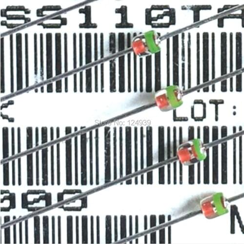 100PCS 1SS110 1SS110TA 1SS110TD DO-34 DO34 ISS110 NEW Silicon Epitaxial Planar for Tuner Band Switch