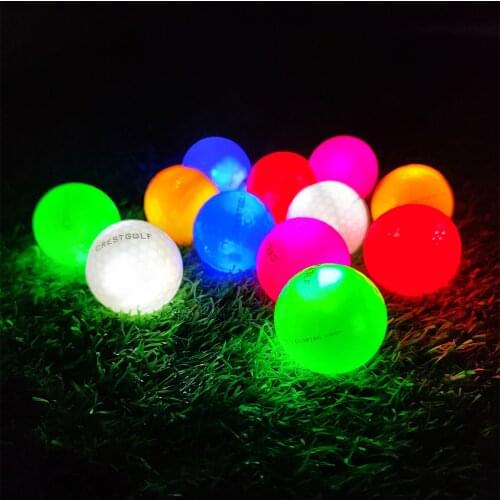 12 Pieces Luminous Light Up Practice Glow In The Dark LED Golf Balls