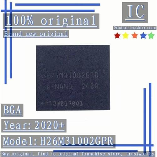 2020+ 100% Brand new original 1PCS-20PCS H26M31002GPR BGA EMMC Font storage 4G