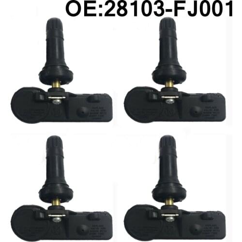 4 OEM TPMS Sensors 28103FJ000 28103-FJ001 for Subaru Forester Impreza Justy